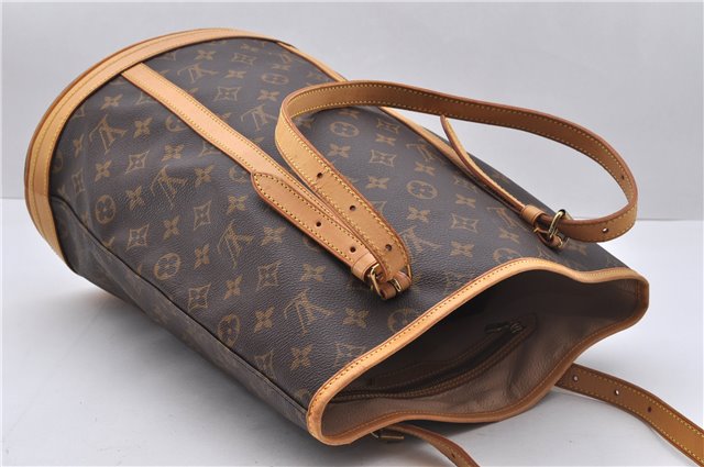 Authentic Louis Vuitton Monogram Bucket GM Shoulder Bag M42236 LV 3500D