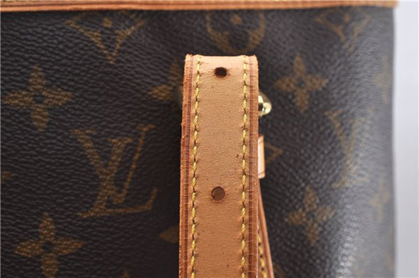 Authentic Louis Vuitton Monogram Bucket GM Shoulder Bag M42236 LV 3500D