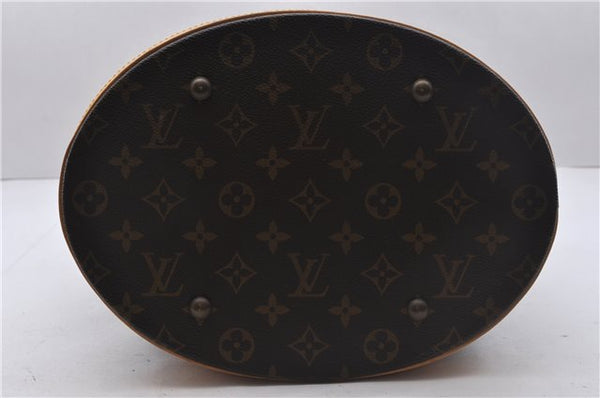 Authentic Louis Vuitton Monogram Bucket GM Shoulder Bag M42236 LV 3500D