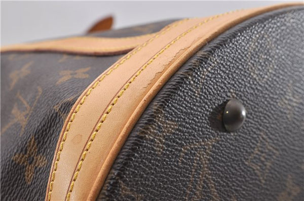Authentic Louis Vuitton Monogram Bucket GM Shoulder Bag M42236 LV 3500D