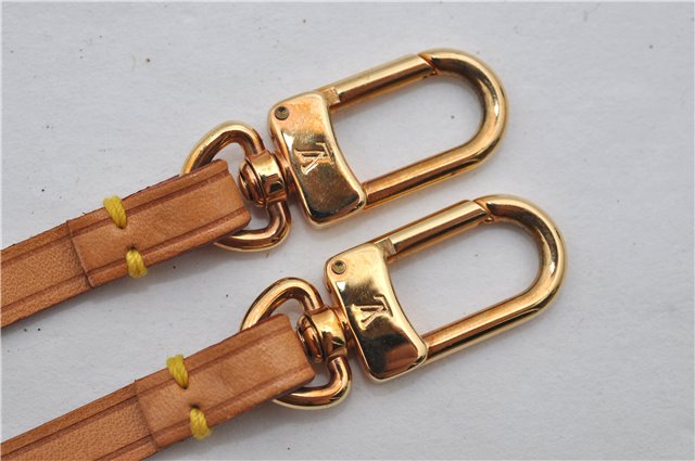 Authentic Louis Vuitton Leather Shoulder Strap Beige 23.4