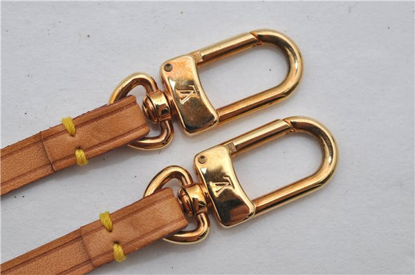 Authentic Louis Vuitton Leather Shoulder Strap Beige 23.4" LV 3500E