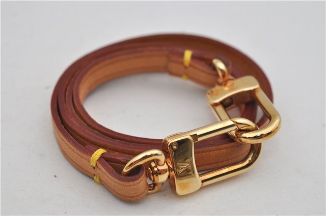 Authentic Louis Vuitton Leather Shoulder Strap Beige 23.4