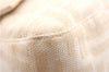 Authentic FENDI Zucca Mamma Baguette Shoulder Bag Canvas Leather Beige 3502F