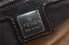 Authentic FENDI Zucca Mamma Baguette Shoulder Bag Canvas Leather Beige 3502F