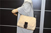 Authentic FENDI Zucca Mamma Baguette Shoulder Bag Canvas Leather Beige 3502F