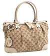 Authentic GUCCI Sukey 2Way Tote Bag GG Canvas Leather 247902 Brown 3503F