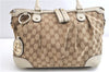 Authentic GUCCI Sukey 2Way Tote Bag GG Canvas Leather 247902 Brown 3503F