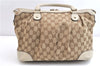 Authentic GUCCI Sukey 2Way Tote Bag GG Canvas Leather 247902 Brown 3503F