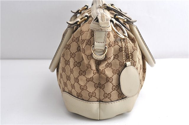 Authentic GUCCI Sukey 2Way Tote Bag GG Canvas Leather 247902 Brown 3503F