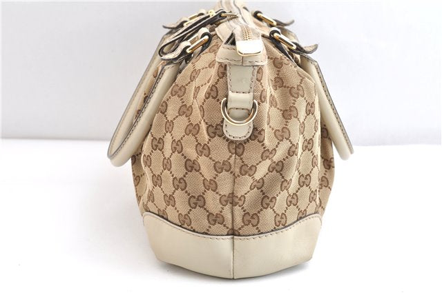 Authentic GUCCI Sukey 2Way Tote Bag GG Canvas Leather 247902 Brown 3503F