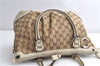 Authentic GUCCI Sukey 2Way Tote Bag GG Canvas Leather 247902 Brown 3503F