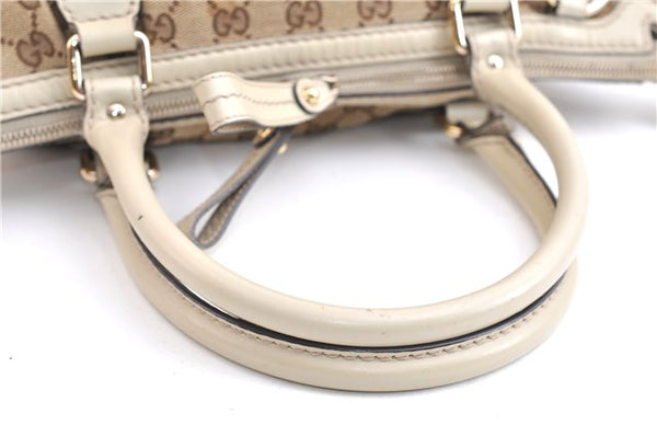 Authentic GUCCI Sukey 2Way Tote Bag GG Canvas Leather 247902 Brown 3503F