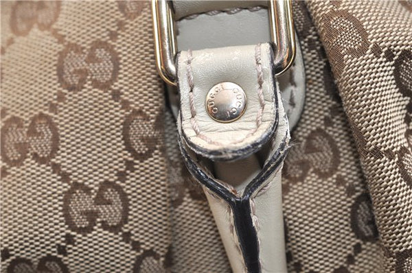 Authentic GUCCI Sukey 2Way Tote Bag GG Canvas Leather 247902 Brown 3503F