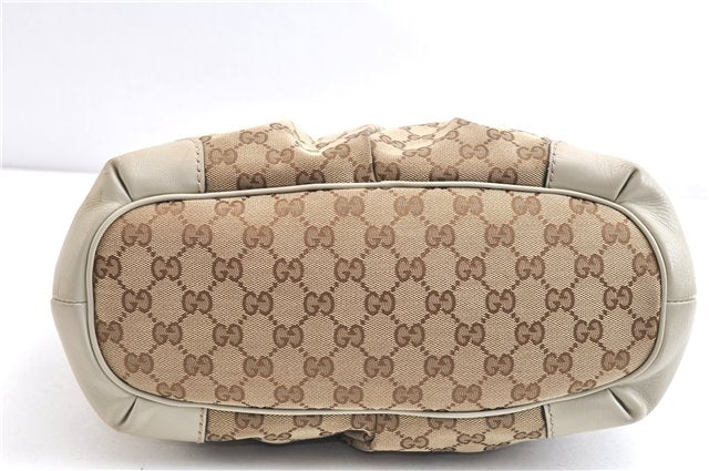 Authentic GUCCI Sukey 2Way Tote Bag GG Canvas Leather 247902 Brown 3503F