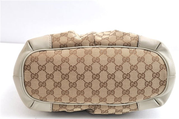 Authentic GUCCI Sukey 2Way Tote Bag GG Canvas Leather 247902 Brown 3503F