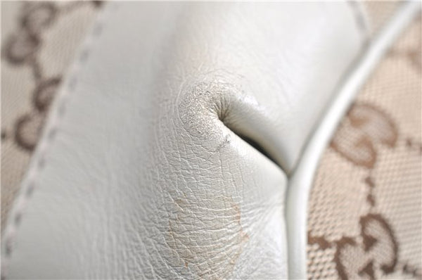 Authentic GUCCI Sukey 2Way Tote Bag GG Canvas Leather 247902 Brown 3503F