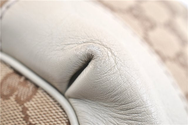 Authentic GUCCI Sukey 2Way Tote Bag GG Canvas Leather 247902 Brown 3503F