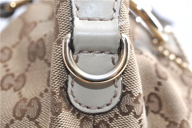 Authentic GUCCI Sukey 2Way Tote Bag GG Canvas Leather 247902 Brown 3503F