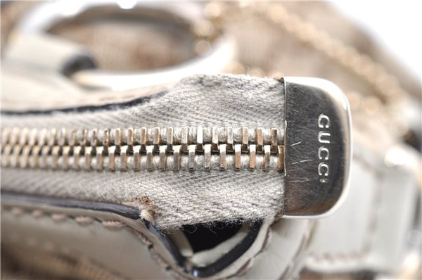 Authentic GUCCI Sukey 2Way Tote Bag GG Canvas Leather 247902 Brown 3503F