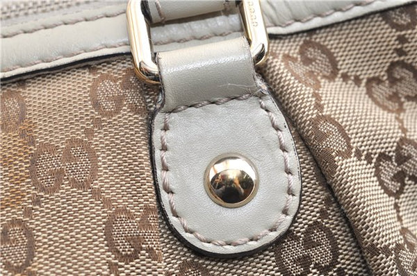 Authentic GUCCI Sukey 2Way Tote Bag GG Canvas Leather 247902 Brown 3503F