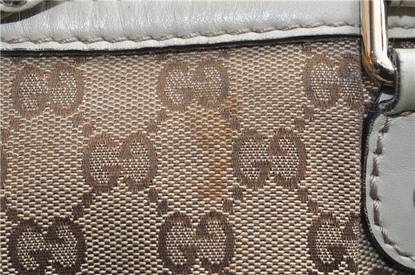 Authentic GUCCI Sukey 2Way Tote Bag GG Canvas Leather 247902 Brown 3503F