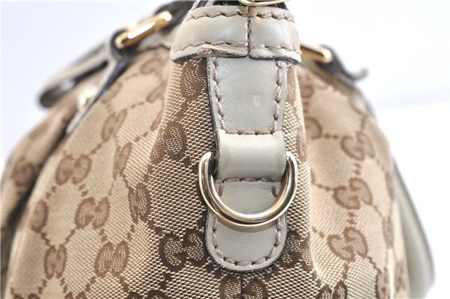Authentic GUCCI Sukey 2Way Tote Bag GG Canvas Leather 247902 Brown 3503F