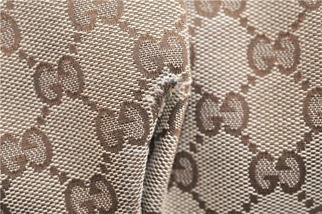 Authentic GUCCI Sukey 2Way Tote Bag GG Canvas Leather 247902 Brown 3503F