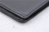 Authentic CHANEL Calf Skin CoCo Mark Bifold Long Wallet Purse Black 3504D