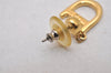 Authentic Christian Dior Vintage Earrings Gold Tone CD 3504I