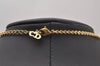 Authentic Christian Dior Gold Tone Chain Pendant Necklace CD 3505I