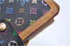 Louis Vuitton Monogram Multicolor Portefeuile Viennois Wallet M92988 Black 3509D