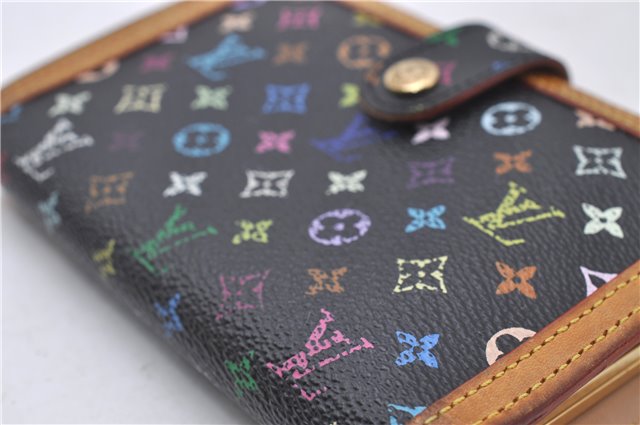 Louis Vuitton Monogram Multicolor Portefeuile Viennois Wallet M92988 Black 3509D