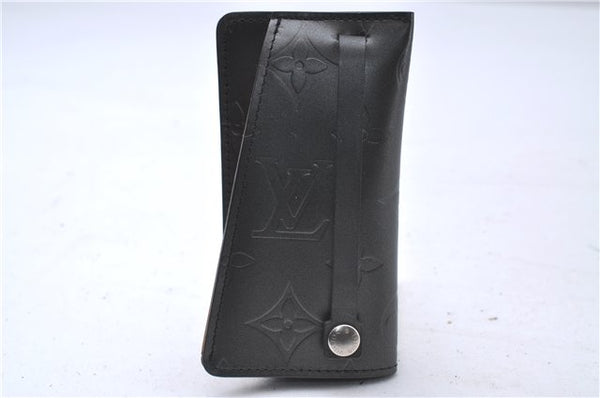 Authentic Louis Vuitton Monogram Mat Clochette PM Key Case Black M65133 LV 3510D