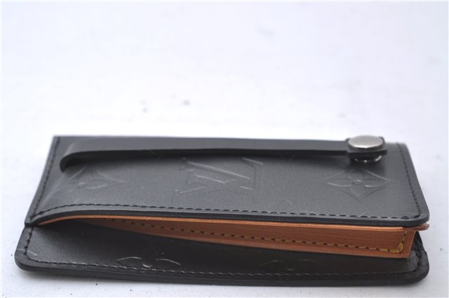Authentic Louis Vuitton Monogram Mat Clochette PM Key Case Black M65133 LV 3510D