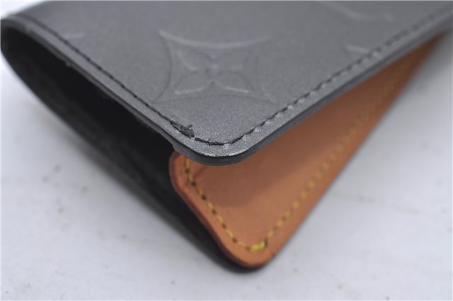 Authentic Louis Vuitton Monogram Mat Clochette PM Key Case Black M65133 LV 3510D