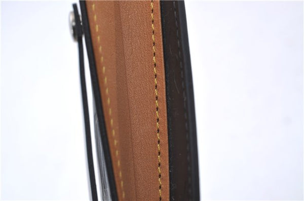 Authentic Louis Vuitton Monogram Mat Clochette PM Key Case Black M65133 LV 3510D