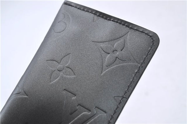 Authentic Louis Vuitton Monogram Mat Clochette PM Key Case Black M65133 LV 3510D