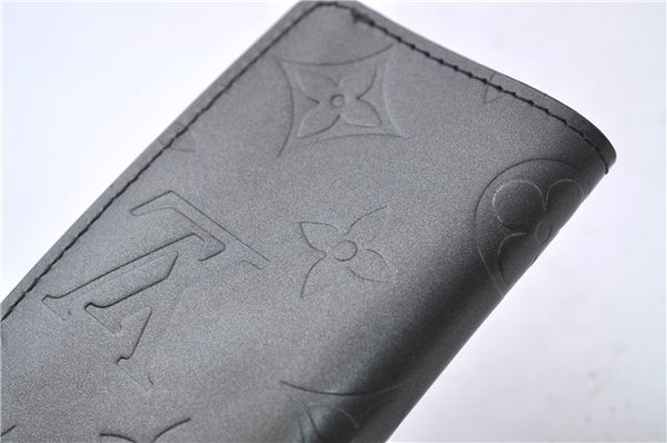 Authentic Louis Vuitton Monogram Mat Clochette PM Key Case Black M65133 LV 3510D