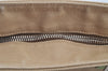 Authentic PRADA CANAPA + CINGHI Canvas Leather Hand Bag BN0073 Beige 3515I