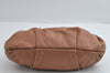 Authentic PRADA Vintage Leather Nappa Shoulder Hand Bag Purse Brown 3517I