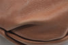 Authentic PRADA Vintage Leather Nappa Shoulder Hand Bag Purse Brown 3517I