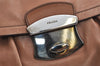 Authentic PRADA Vintage Leather Nappa Shoulder Hand Bag Purse Brown 3517I