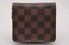 Authentic Louis Vuitton Damier Compact Zip Bifold Wallet Purse N61668 LV 3518I