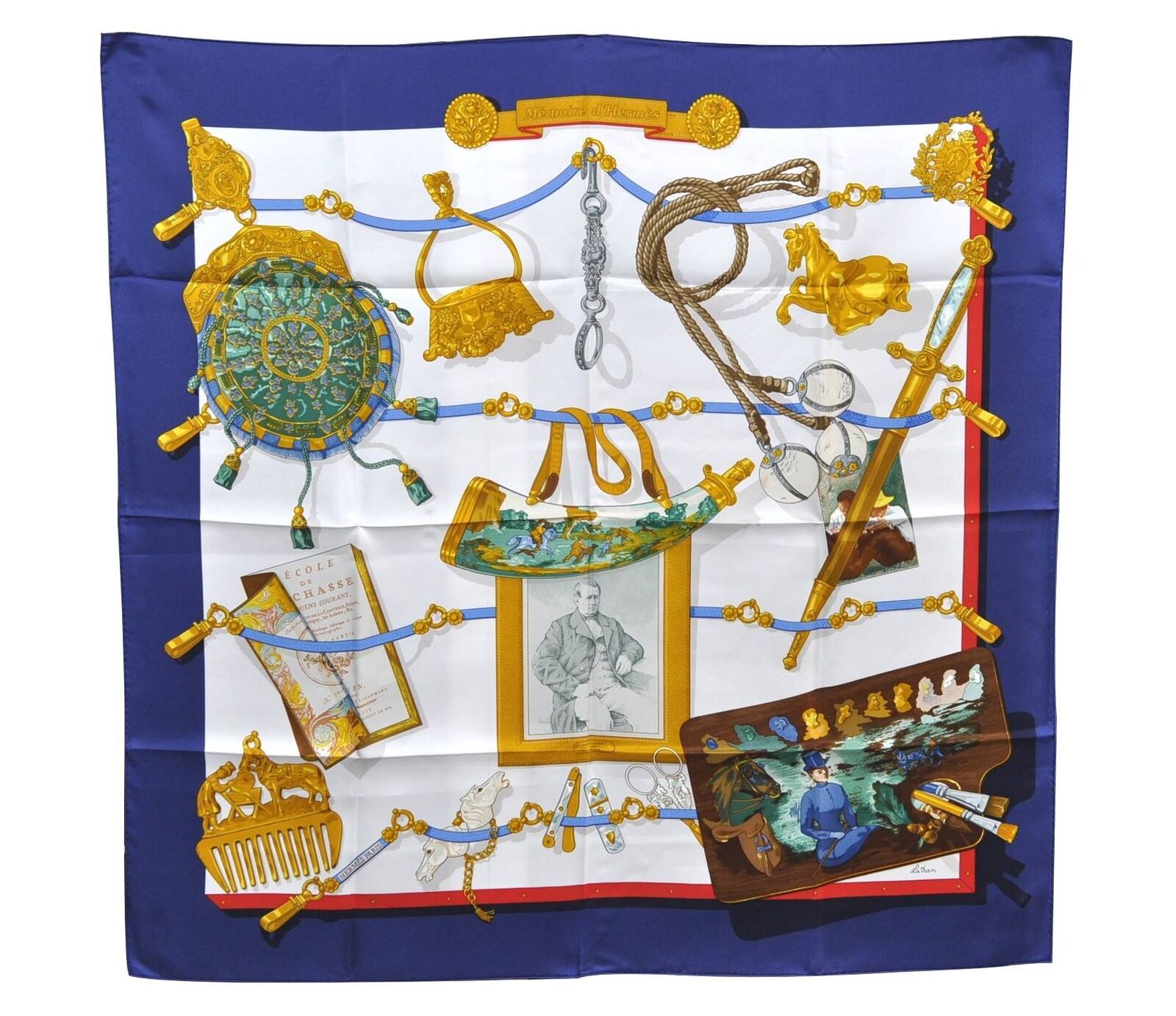 Authentic HERMES Carre 90 Scarf 