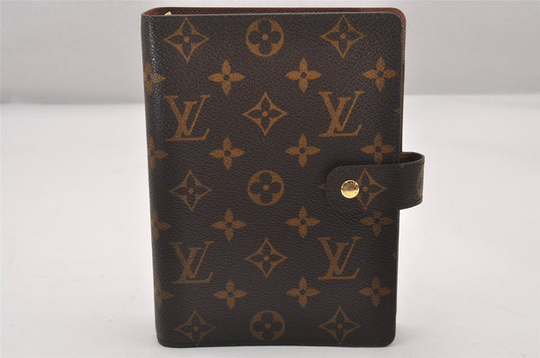 Authentic Louis Vuitton Monogram Agenda MM Notebook Cover R20004 LV 3520I
