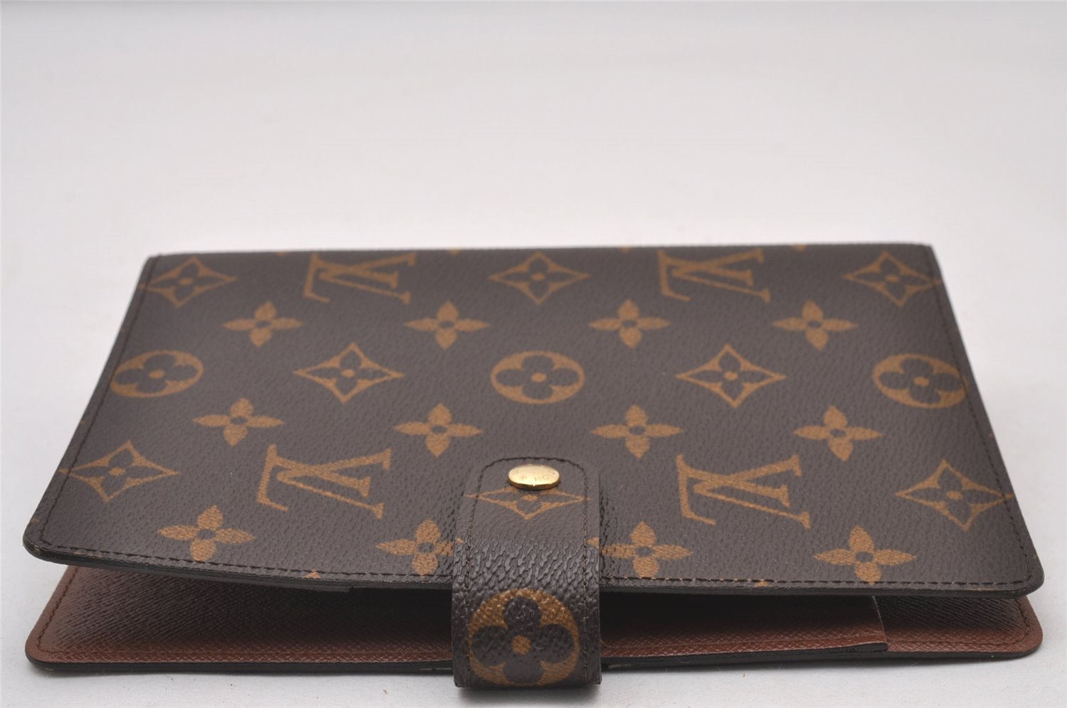 Authentic Louis Vuitton Monogram Agenda MM Notebook Cover R20004 LV 3520I