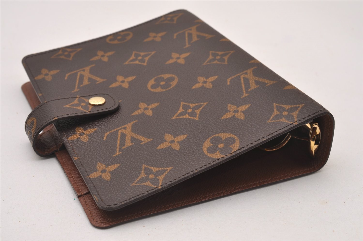 Authentic Louis Vuitton Monogram Agenda MM Notebook Cover R20004 LV 3520I