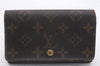 Auth Louis Vuitton Monogram Porte Monnaie Billets Tresor Wallet M61730 LV 3521D