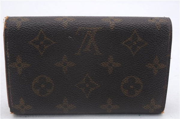 Auth Louis Vuitton Monogram Porte Monnaie Billets Tresor Wallet M61730 LV 3521D